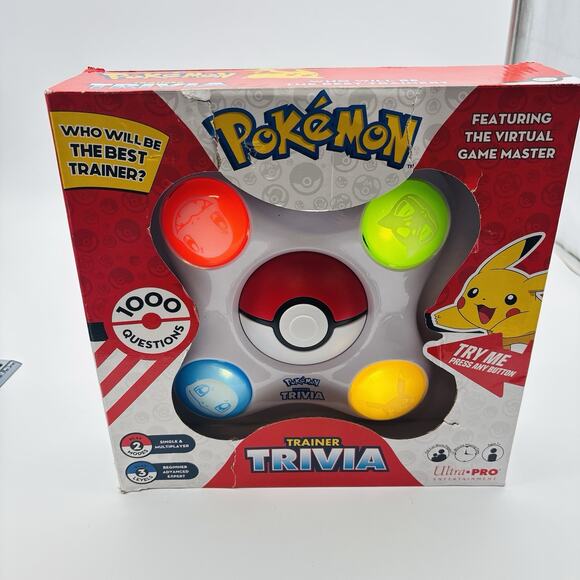 Pokémon Trainer Trivia Electronic Game | 1000 Questions | Family Quiz Toy. New - Picture 7 of 10